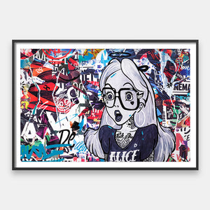 Alice 3-panel canvas art set featuring modern and abstract designs, perfect for enhancing home decor.