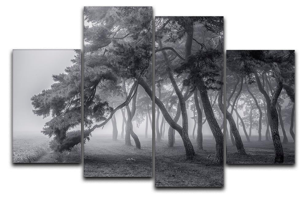 Always 4 Split Panel Canvas artwork featuring four equal sections, creating a cohesive and dynamic design for wall decoration.