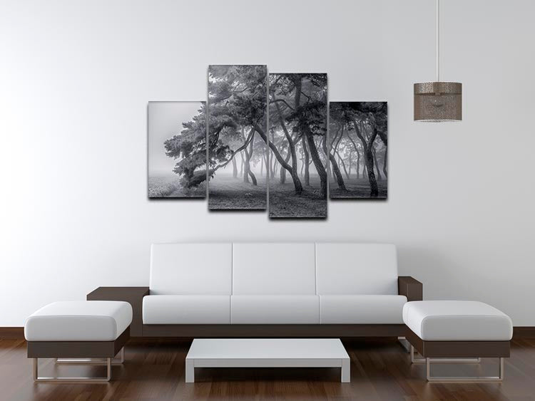 Always 4 Split Panel Canvas artwork featuring four equal sections, creating a cohesive and dynamic design for wall decoration.