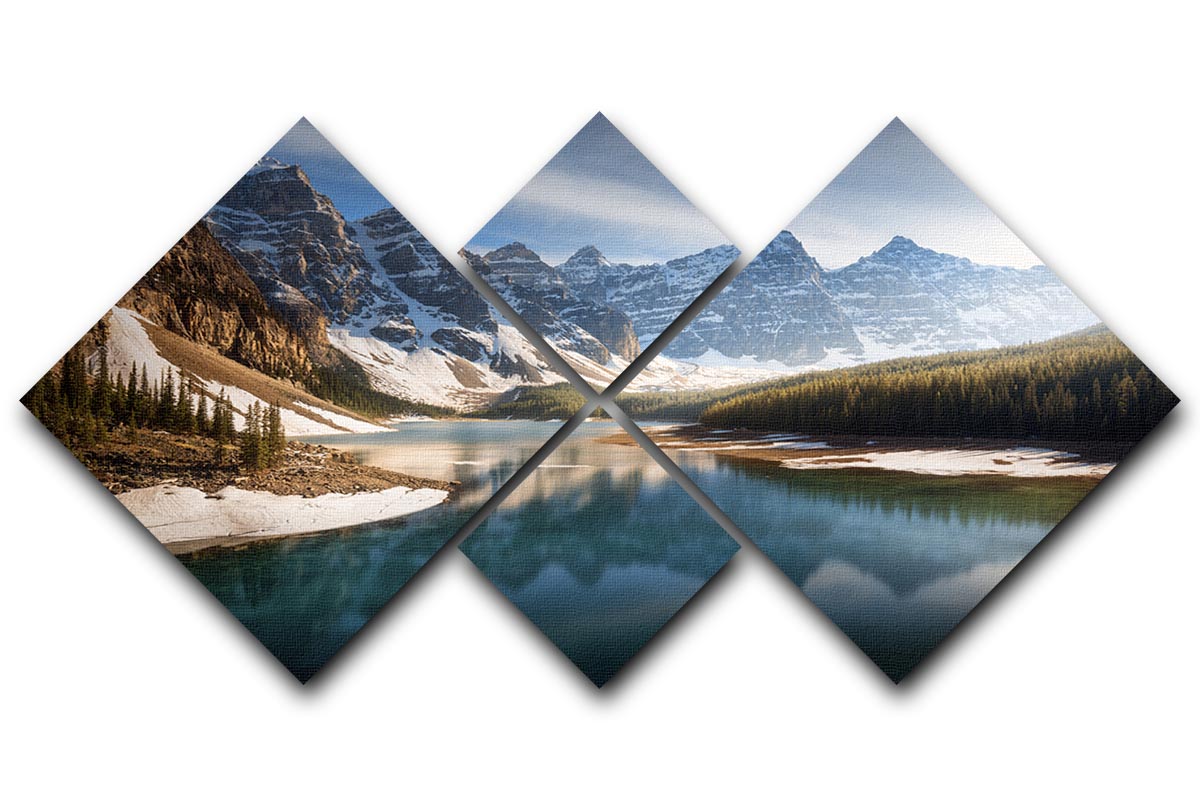 An Old Friend 4 Square Multi Panel Canvas artwork featuring four equal square sections, beautifully arranged to create a cohesive image.