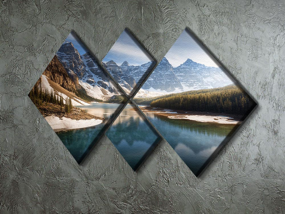 An Old Friend 4 Square Multi Panel Canvas artwork featuring four equal square sections, beautifully arranged to create a cohesive image.