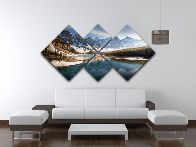 An Old Friend 4 Square Multi Panel Canvas artwork featuring four equal square sections, beautifully arranged to create a cohesive image.