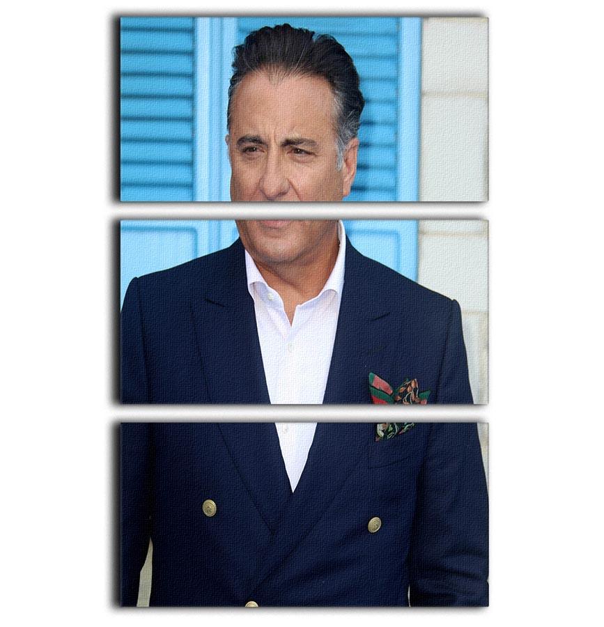 Andy Garcia Mamma Mia 3 Split Panel Canvas Print featuring vibrant colors and elegant design, perfect for home decor.