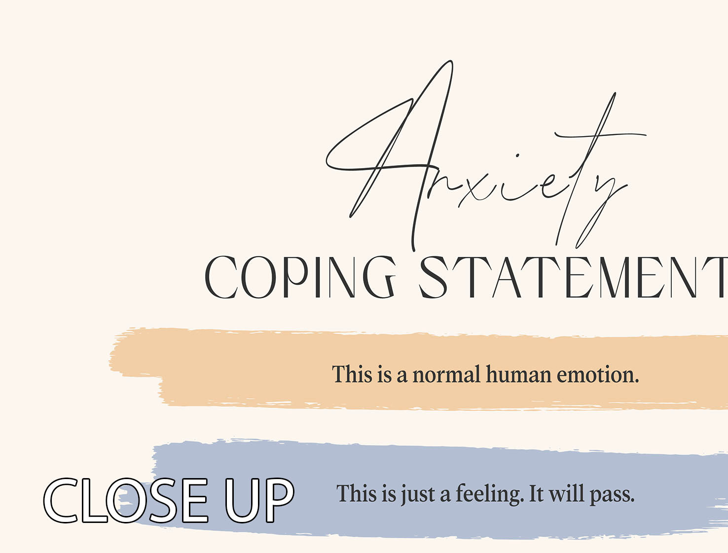 Anxietycope 3 Split Panel Canvas Print featuring vibrant colors and modern design, perfect for home or office decor.