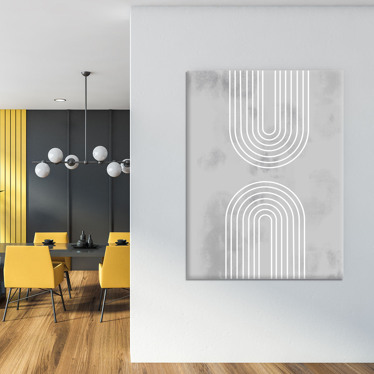 A beautiful canvas print featuring ice formations, showcasing intricate details and vibrant colors, perfect for modern home decor.