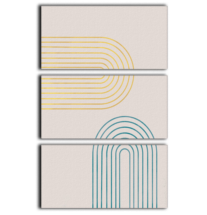 Archs in Spring 3 Split Panel Canvas Print featuring vibrant colors and elegant design, perfect for enhancing any room decor.