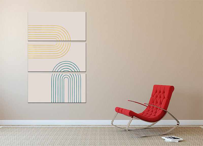 Archs in Spring 3 Split Panel Canvas Print featuring vibrant colors and elegant design, perfect for enhancing any room decor.