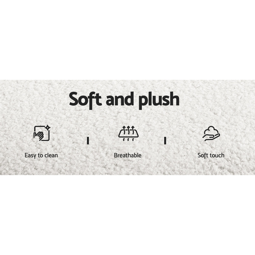 Artiss Dining Chairs featuring luxurious sherpa upholstery and sturdy steel legs, perfect for dining and accent seating.