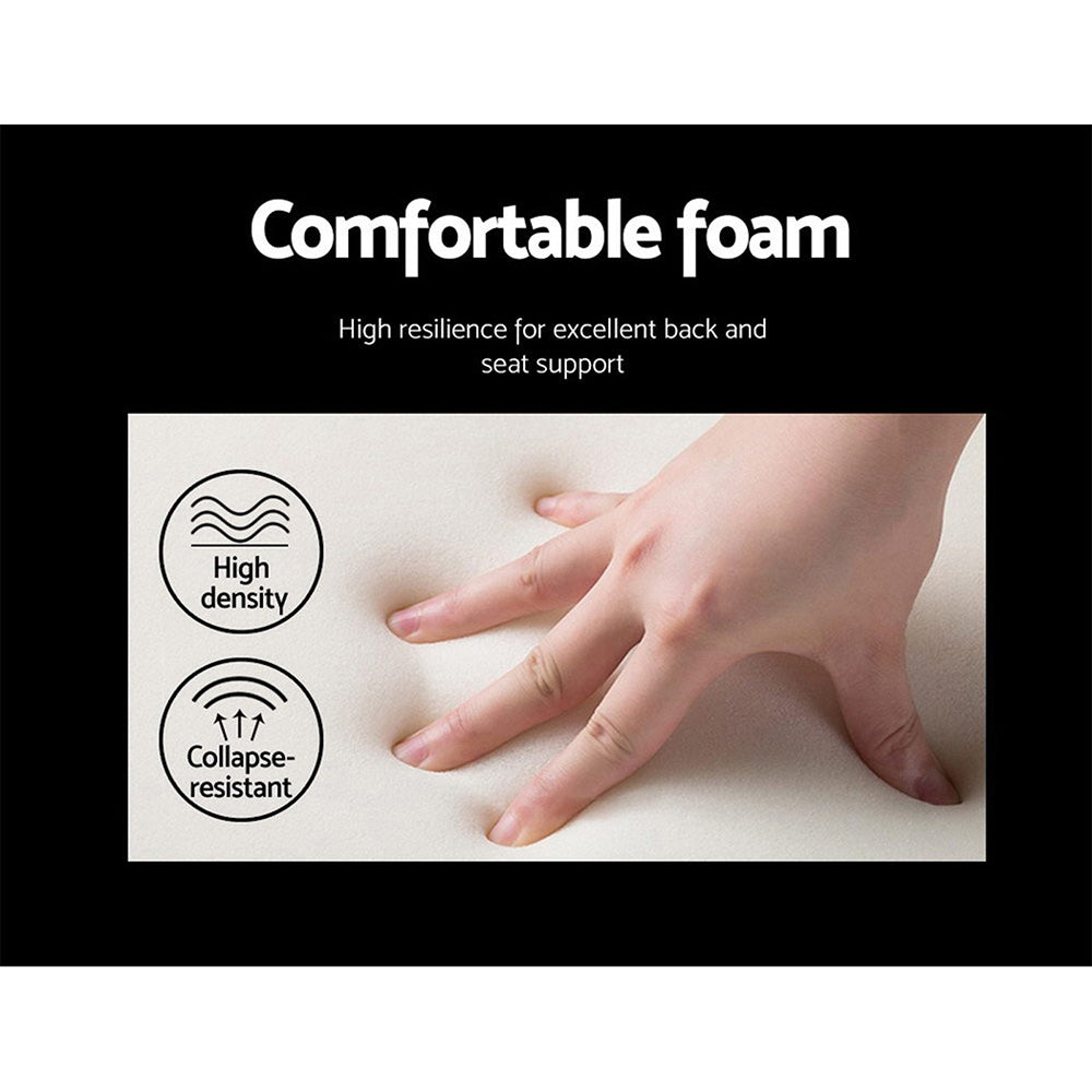 Artiss Set of 2 Retro Beech Fabric Dining Chairs in multi-colour with beech wood legs, showcasing a stylish and modern design.