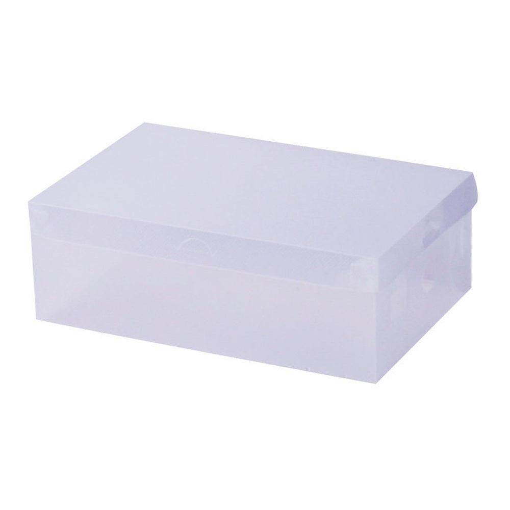 Artiss Set of 40 Clear Shoe Boxes, transparent and foldable, ideal for organized shoe storage.
