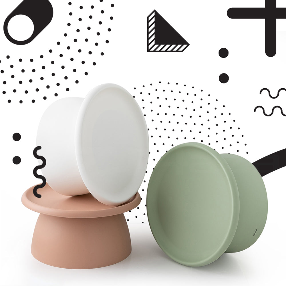 ArtissIn Coffee Table in pink color, featuring a round smooth surface and sturdy pedestal base, perfect for indoor and outdoor use.