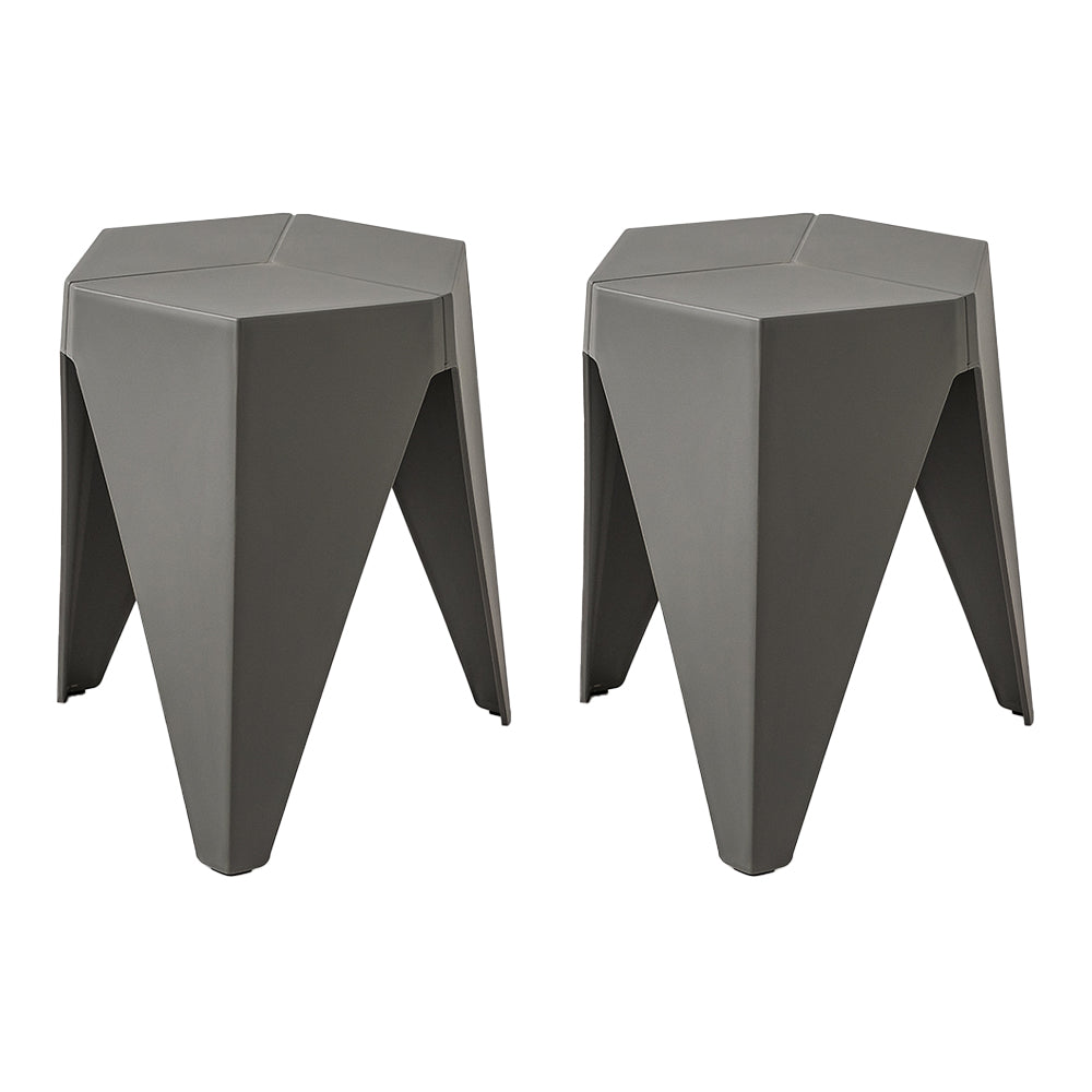 ArtissIn Set of 2 Puzzle Stools in vibrant colors, showcasing their unique design and sturdy construction.