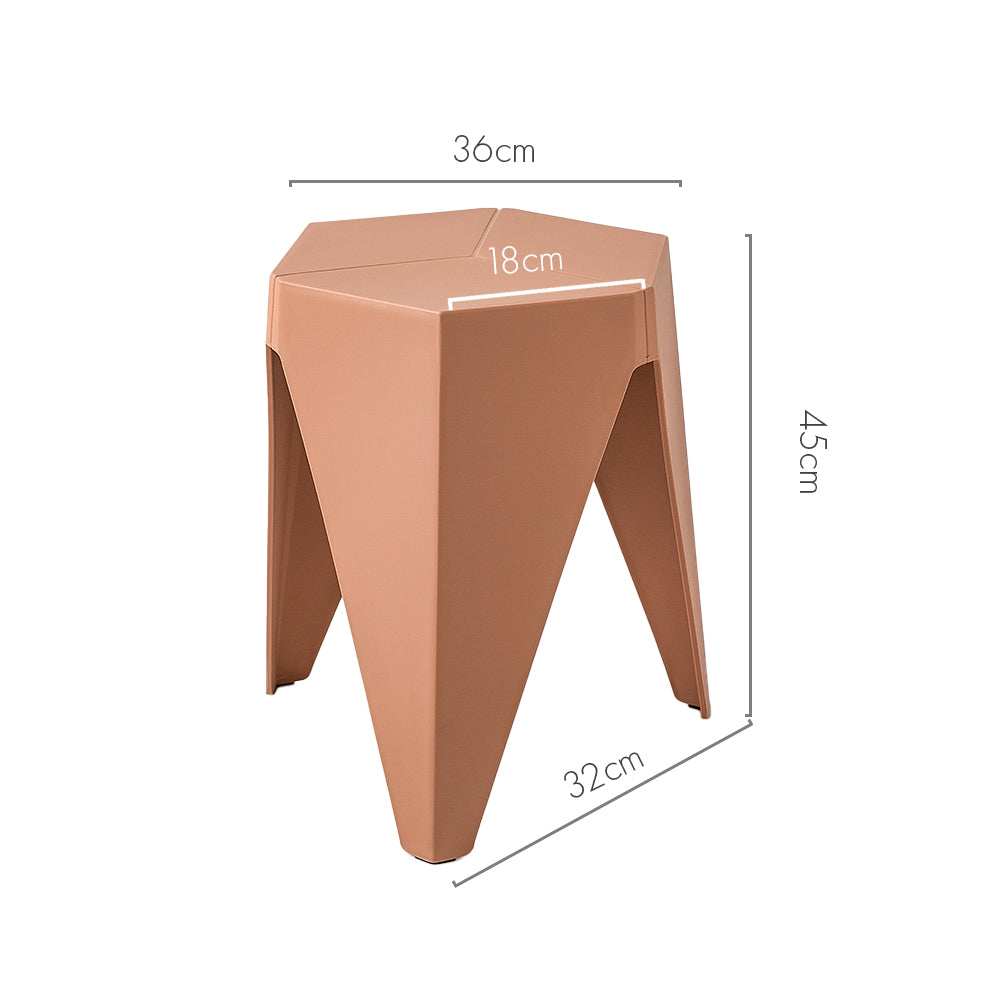 ArtissIn Set of 2 Puzzle Stools in vibrant colors, showcasing their unique design and sturdy construction.