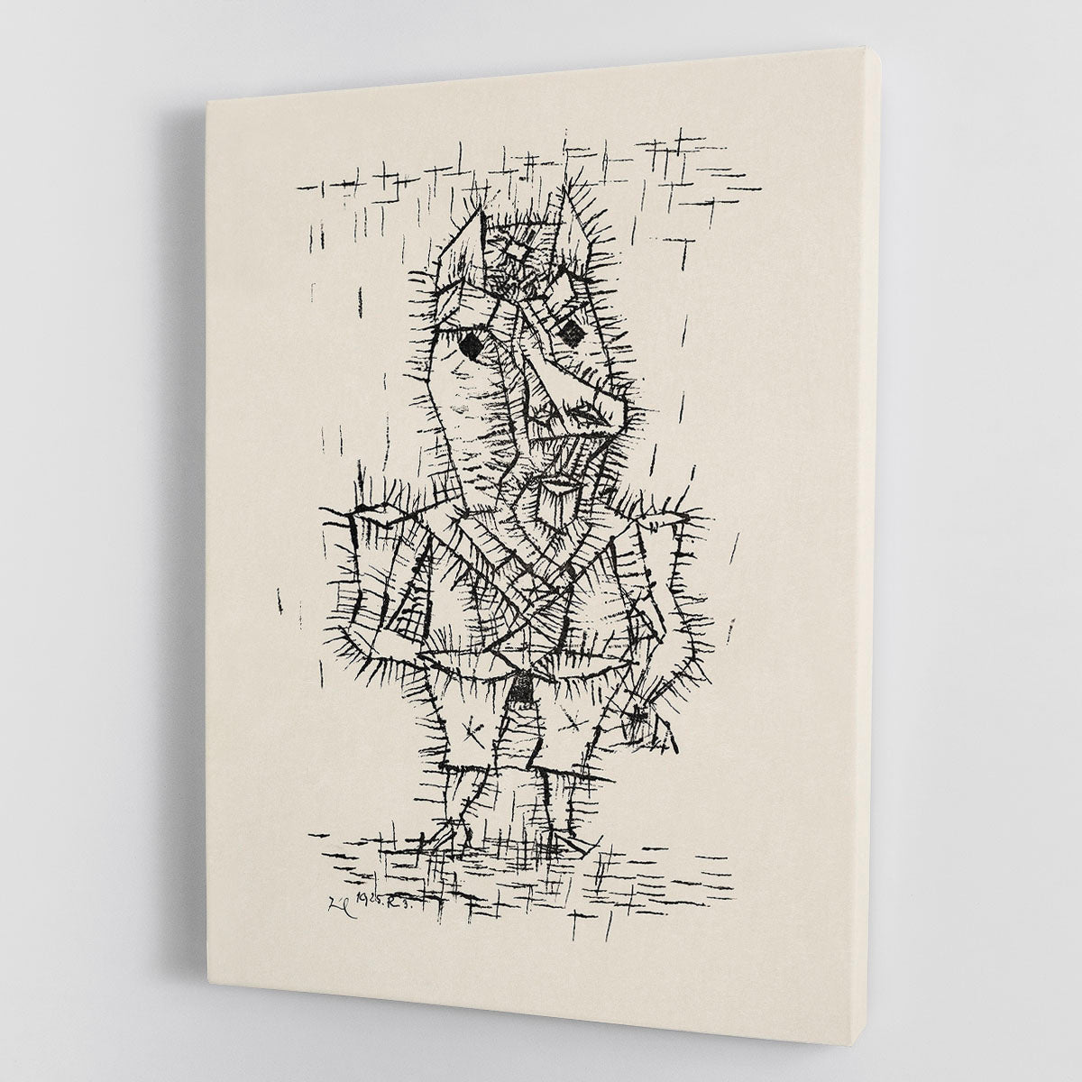 Ass Esel 1925 No.1 Canvas Print showcasing vibrant colors and intricate details, perfect for home decor.