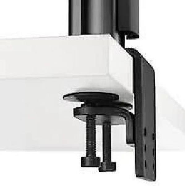 Atdec Heavy Duty F-Clamp Desk Fixing showcasing dual plate design for stability and support.