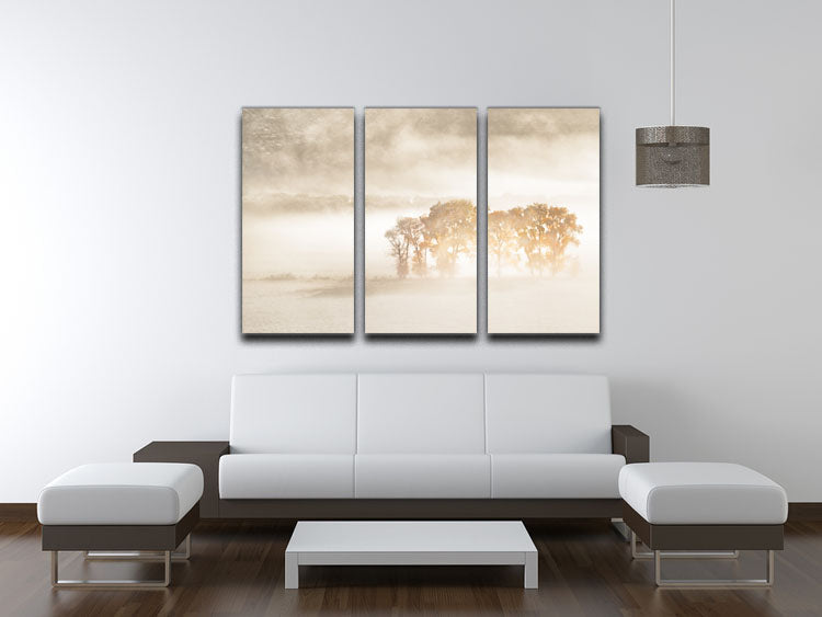 Autumn Dreams 3 Split Panel Canvas Print featuring vibrant autumn colors and elegant design, perfect for home decor.