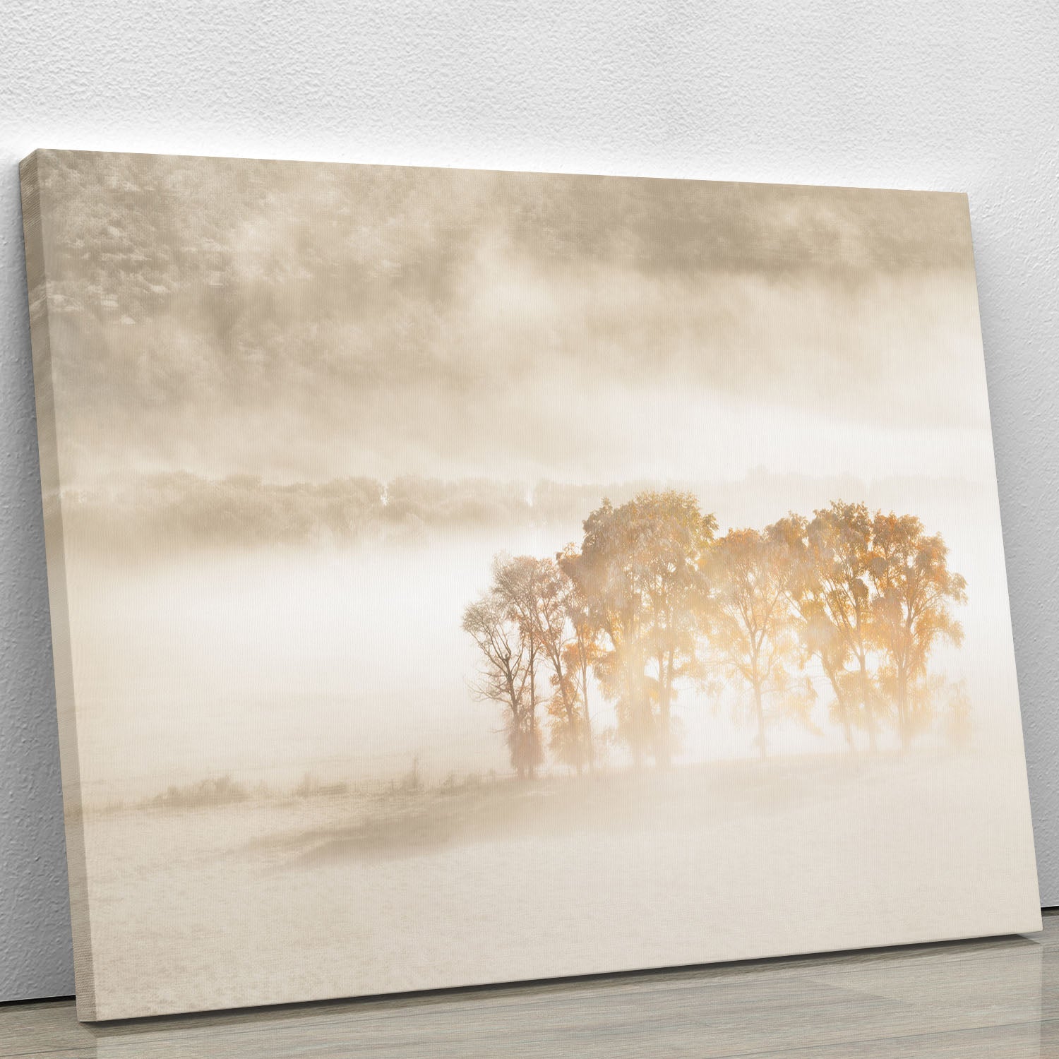 Autumn Dreams Canvas Print featuring vibrant fall colors and serene landscapes, perfect for home or office decor.