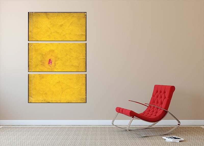 Back Page by Hokusai 3 Split Panel Canvas Print featuring three panels of vibrant art, perfect for home or office decor.