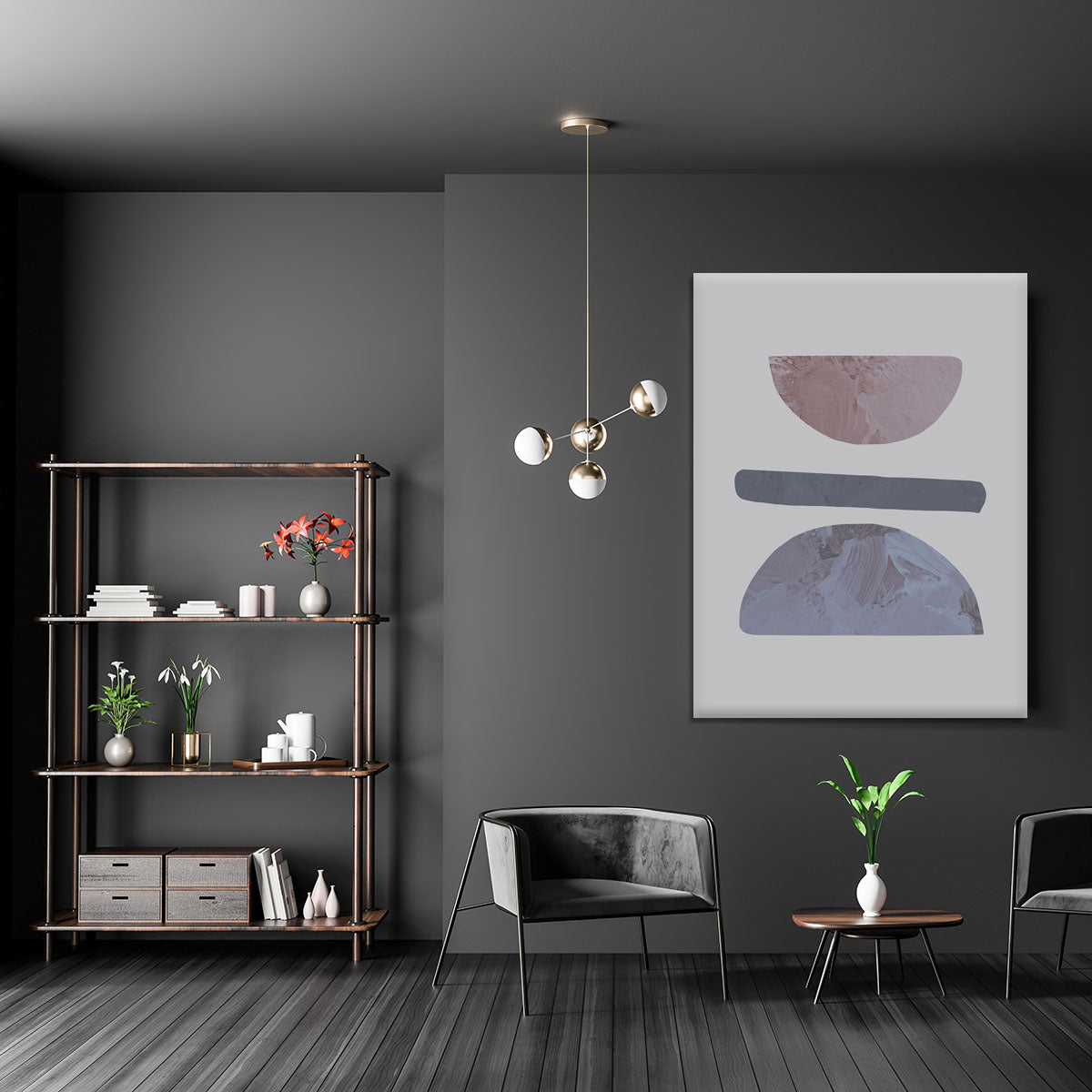 Balance No 01 Canvas Print showcasing modern art design, perfect for home decor.