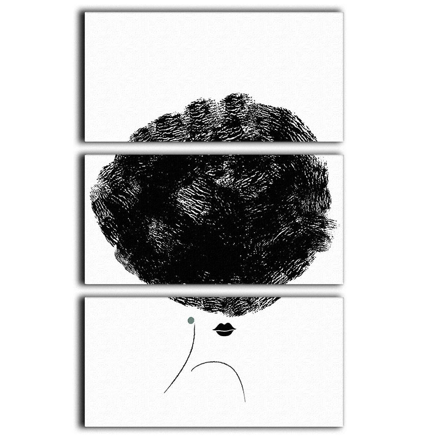 A beautiful 3-panel canvas print featuring a ballerina with flowing hair, elegantly designed to enhance any room's decor.