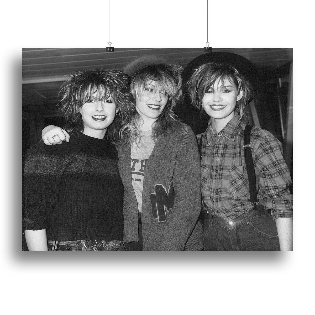 Bananarama canvas print featuring vibrant colors and unique design, perfect for home or office decor.