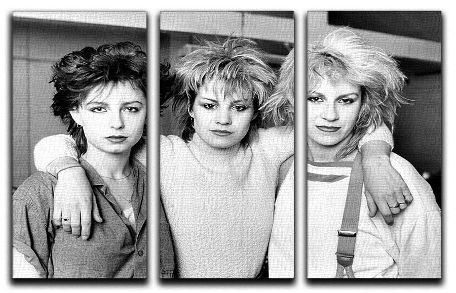 Bananarama 3 Split Panel Canvas Print showcasing vibrant colors and modern design, perfect for enhancing any room's decor.