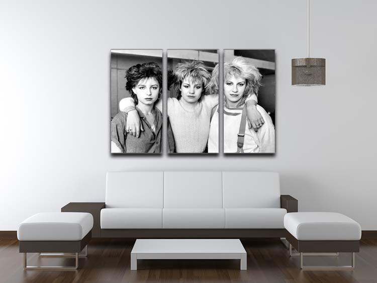 Bananarama 3 Split Panel Canvas Print showcasing vibrant colors and modern design, perfect for enhancing any room's decor.