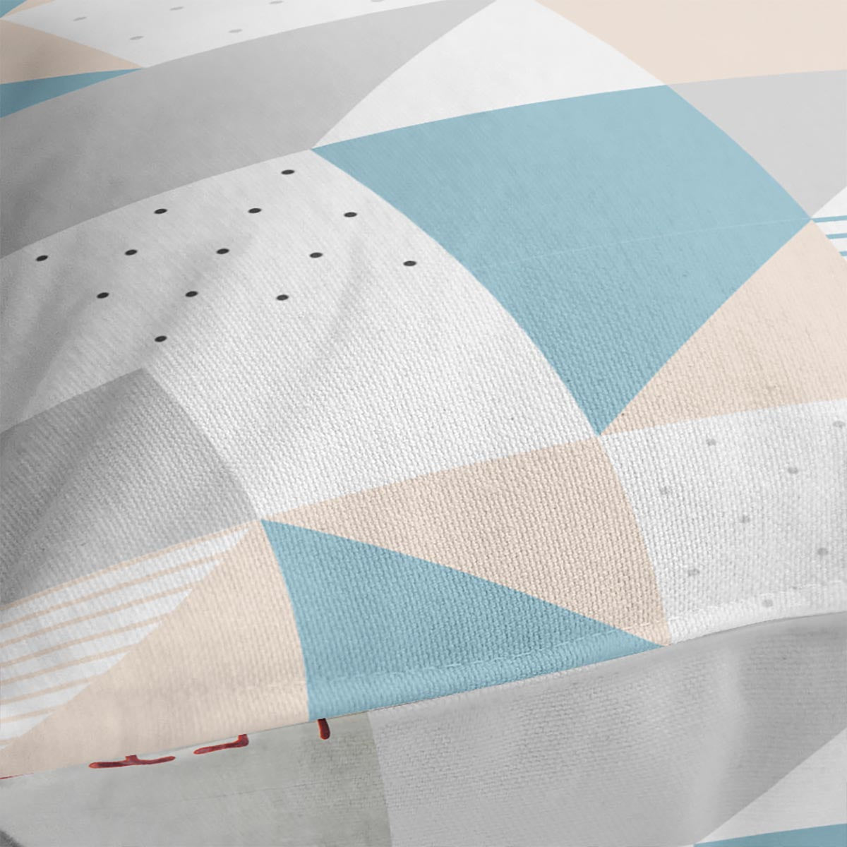 Banksy Let Them Eat Crack Cushion featuring vibrant abstract design on luxurious vegan faux suede.