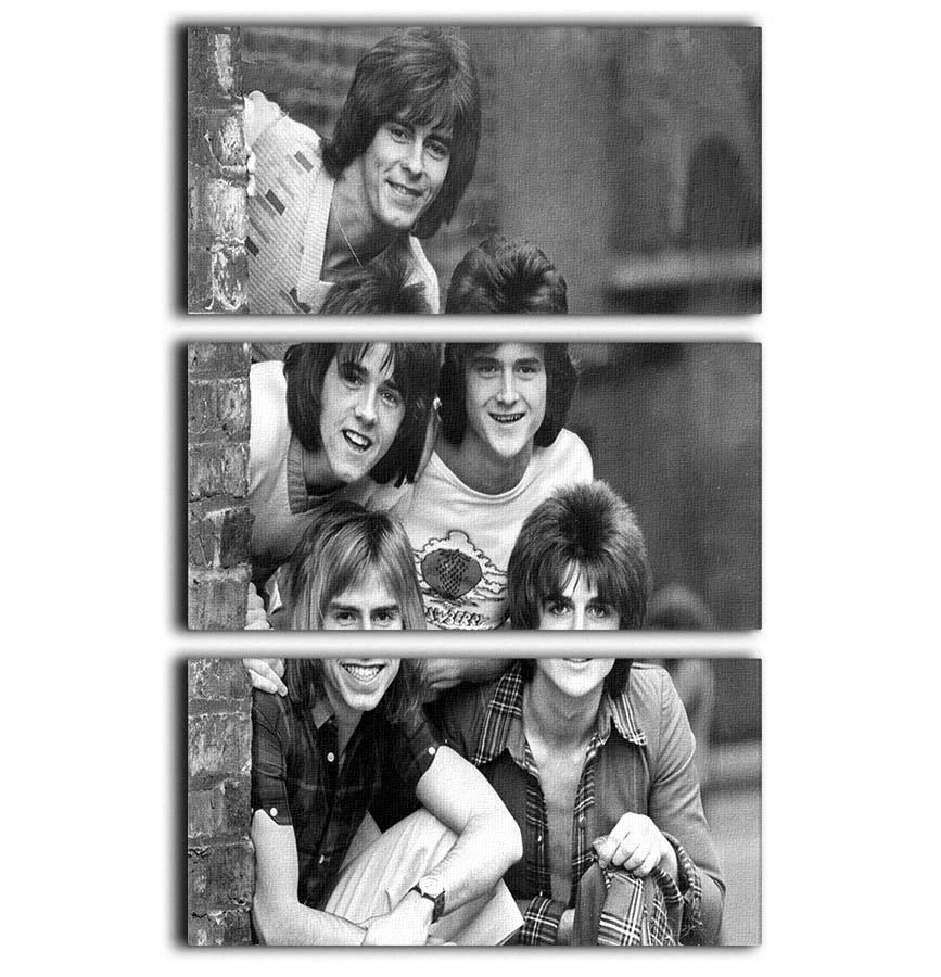 Bay City Rollers 3 Split Panel Canvas Print showcasing vibrant colors and artistic design, perfect for home decor.