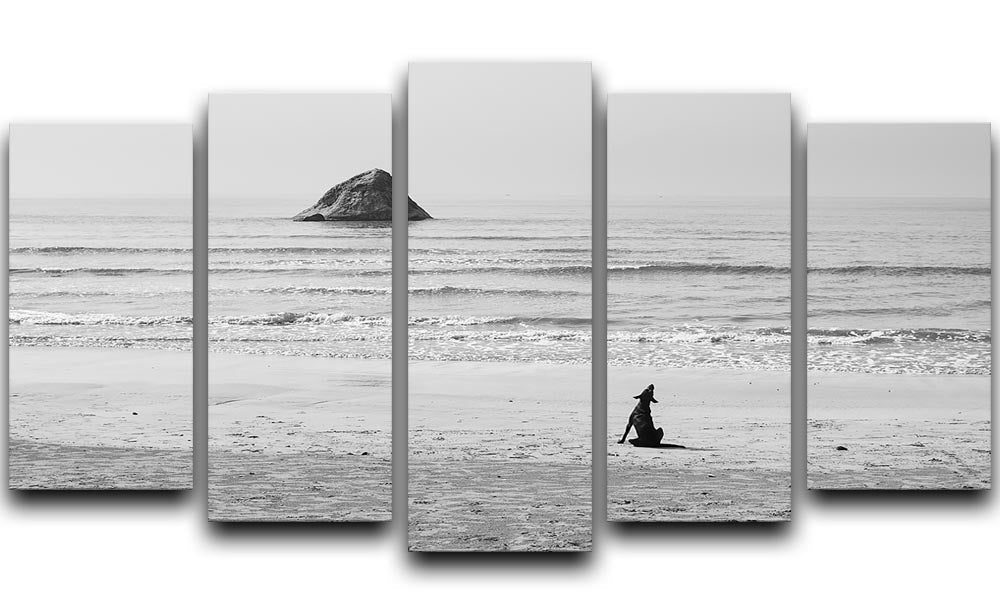 Baying Rocks 5 Split Panel Canvas artwork featuring a stunning natural landscape divided into five panels.