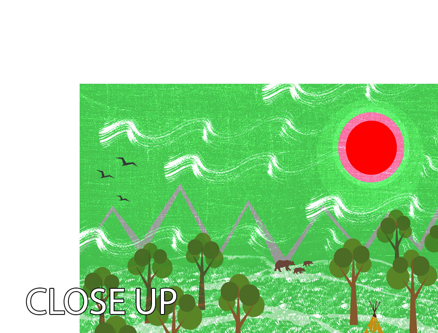 Be in Nature 3 Split Panel Canvas Print showcasing vibrant nature scenes in three panels, perfect for home decor.