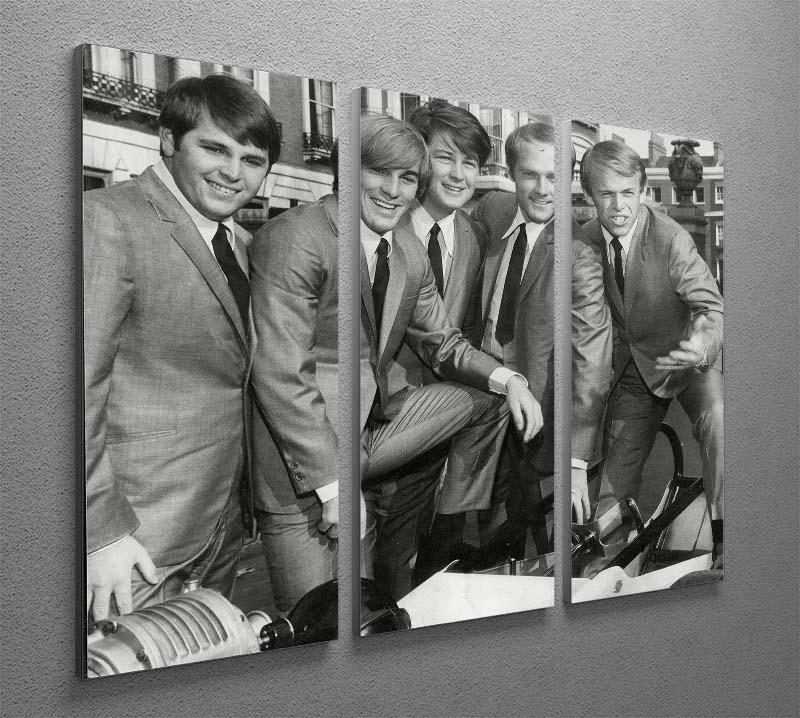 A stylish 3-panel canvas print featuring the Beach Boys in suits, perfect for enhancing any living space.