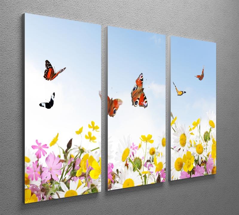 Beauty in Nature 3 Split Panel Canvas Print featuring three panels of stunning nature artwork, perfect for home or office decor.