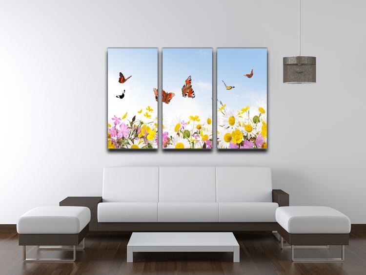 Beauty in Nature 3 Split Panel Canvas Print featuring three panels of stunning nature artwork, perfect for home or office decor.