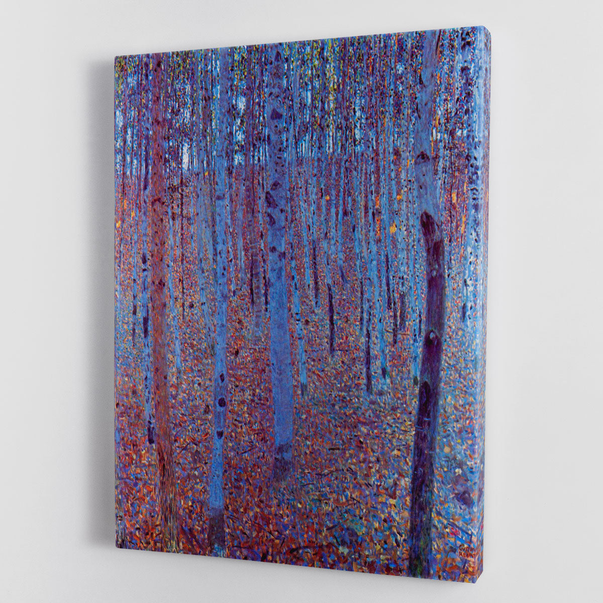 Beech Forest by Klimt canvas print showcasing vibrant colors and intricate details, perfect for home decor.