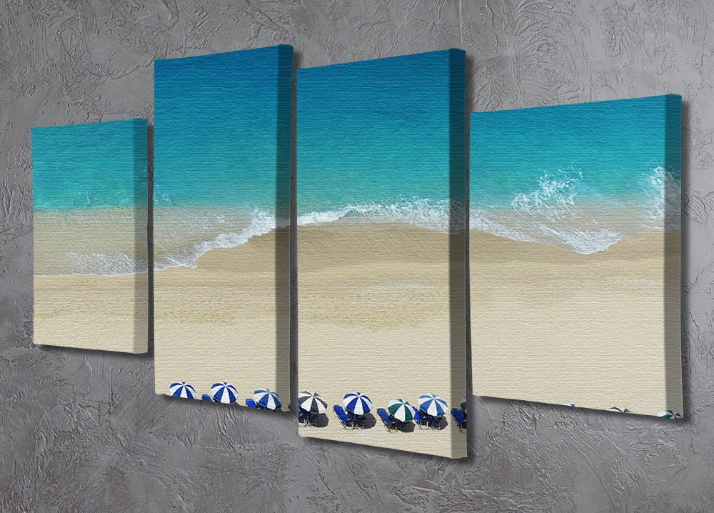 Bech Holiday 4 Split Panel Canvas showcasing vibrant colors and dynamic design across four panels.