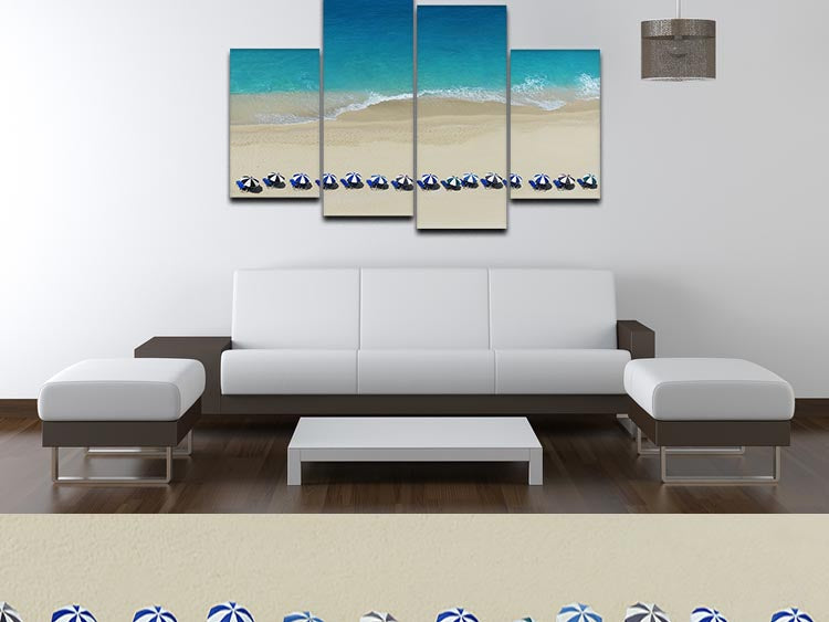 Bech Holiday 4 Split Panel Canvas showcasing vibrant colors and dynamic design across four panels.