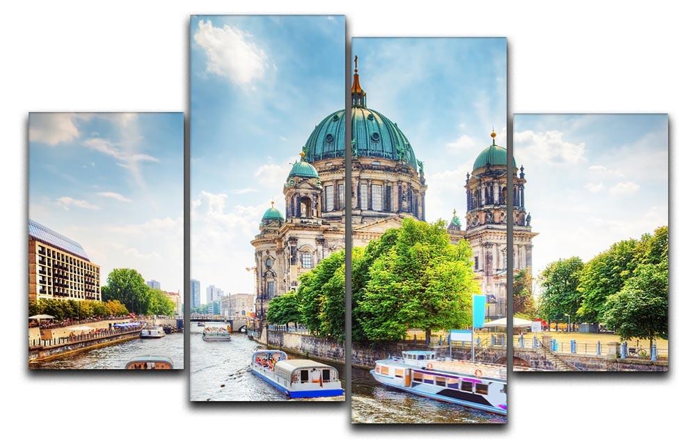 Berlin Cathedral 4 Split Panel Canvas artwork showcasing the iconic Berliner Dom in four sections.