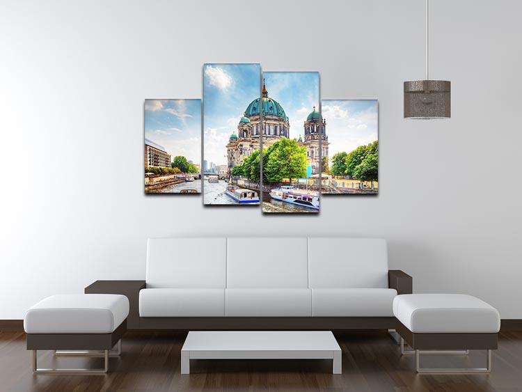 Berlin Cathedral 4 Split Panel Canvas artwork showcasing the iconic Berliner Dom in four sections.