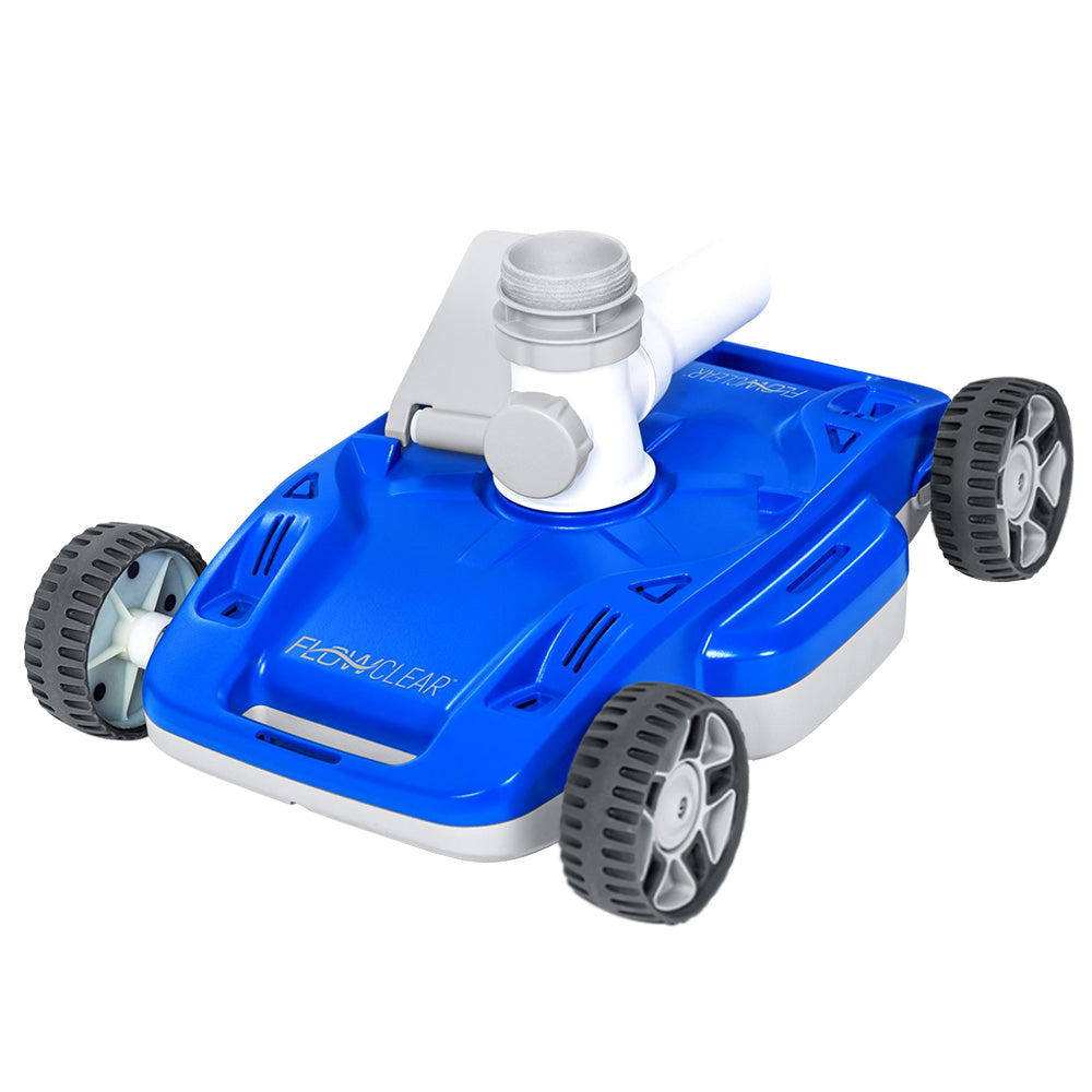 Bestway Robotic Pool Cleaner with hoses and connectors, designed for automatic cleaning of above ground pools.