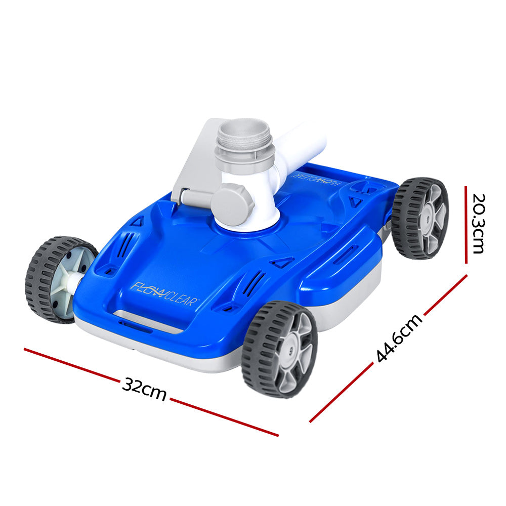 Bestway Robotic Pool Cleaner with hoses and connectors, designed for automatic cleaning of above ground pools.