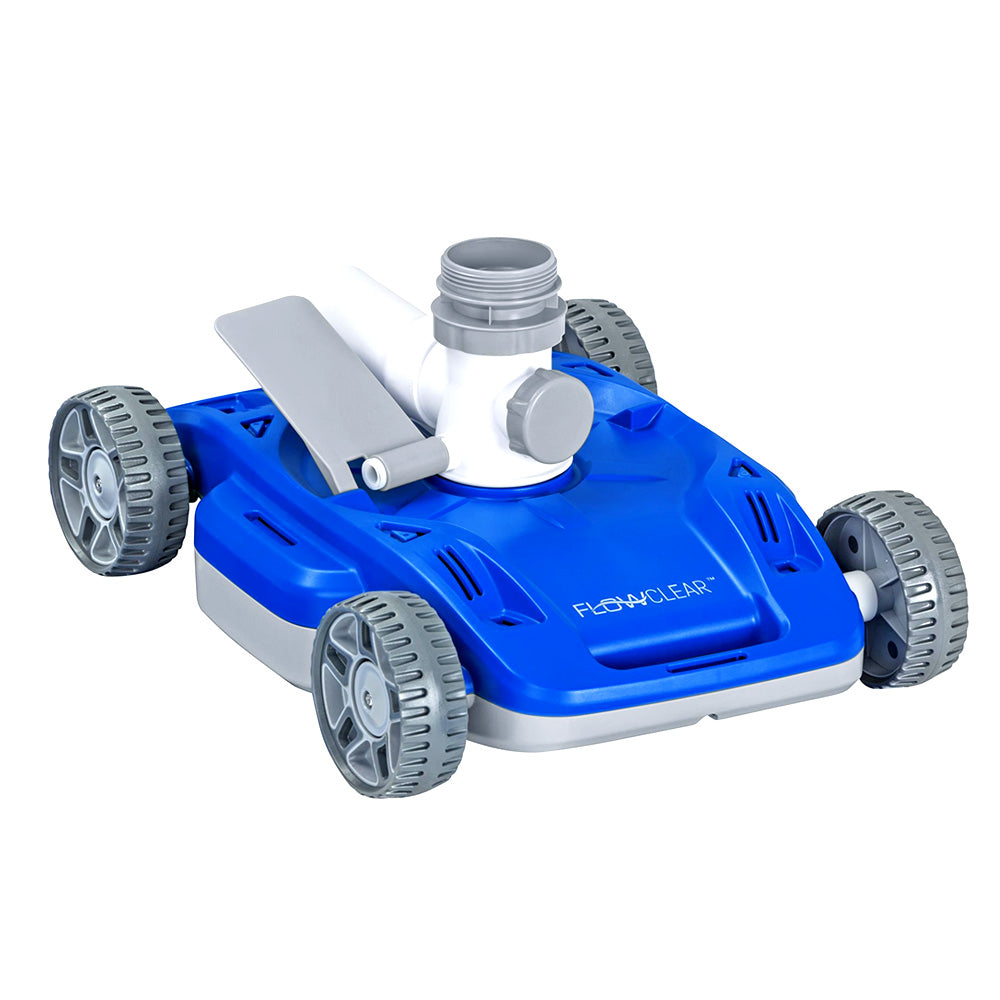 Bestway Robotic Pool Cleaner with hoses and connectors, designed for automatic cleaning of above ground pools.