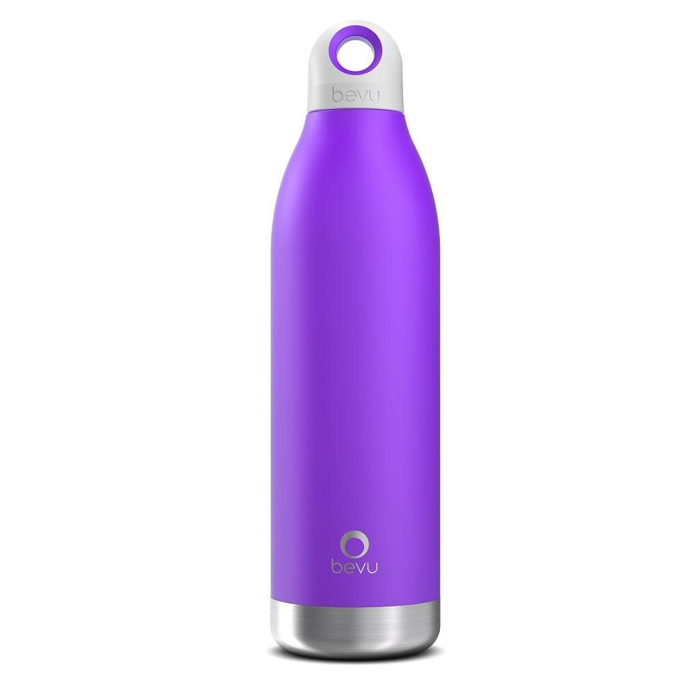 Bevu® DUO Insulated Bottle in Violet, 550ml, showcasing its sleek design and double vacuum insulation.