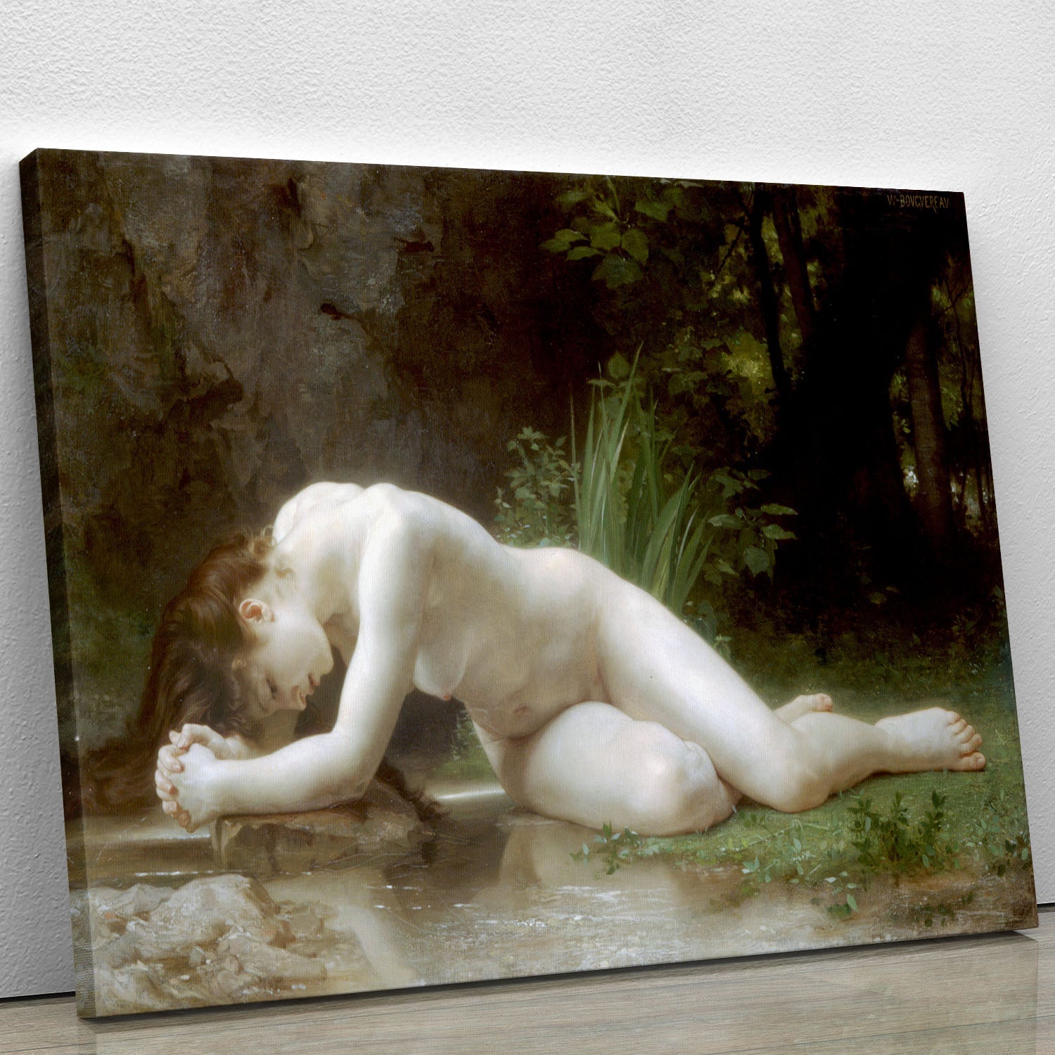 Biblis By Bouguereau canvas print showcasing a classic art piece with vibrant colors and intricate details.