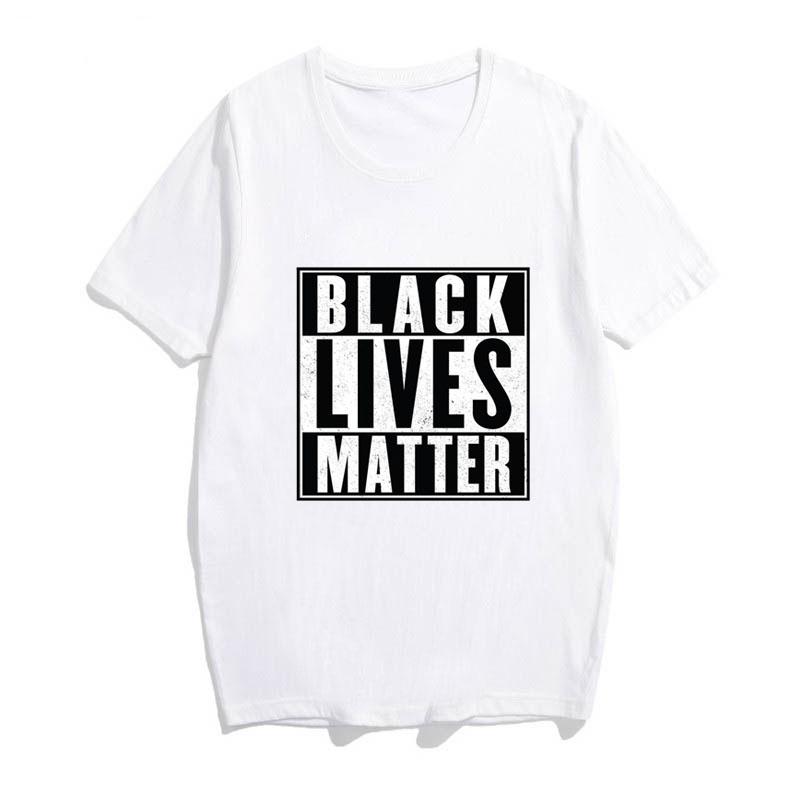 Black Lives Matter cotton t-shirt for men featuring a bold print and crew neck design, perfect for casual wear.