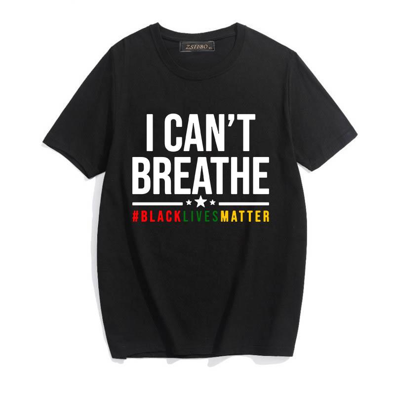 Black Lives Matter cotton t-shirt for men featuring a bold print and crew neck design, perfect for casual wear.