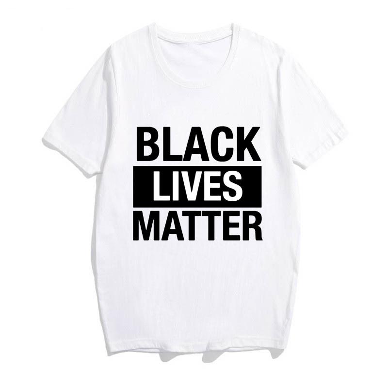 Black Lives Matter cotton t-shirt for men featuring a bold print and crew neck design, perfect for casual wear.