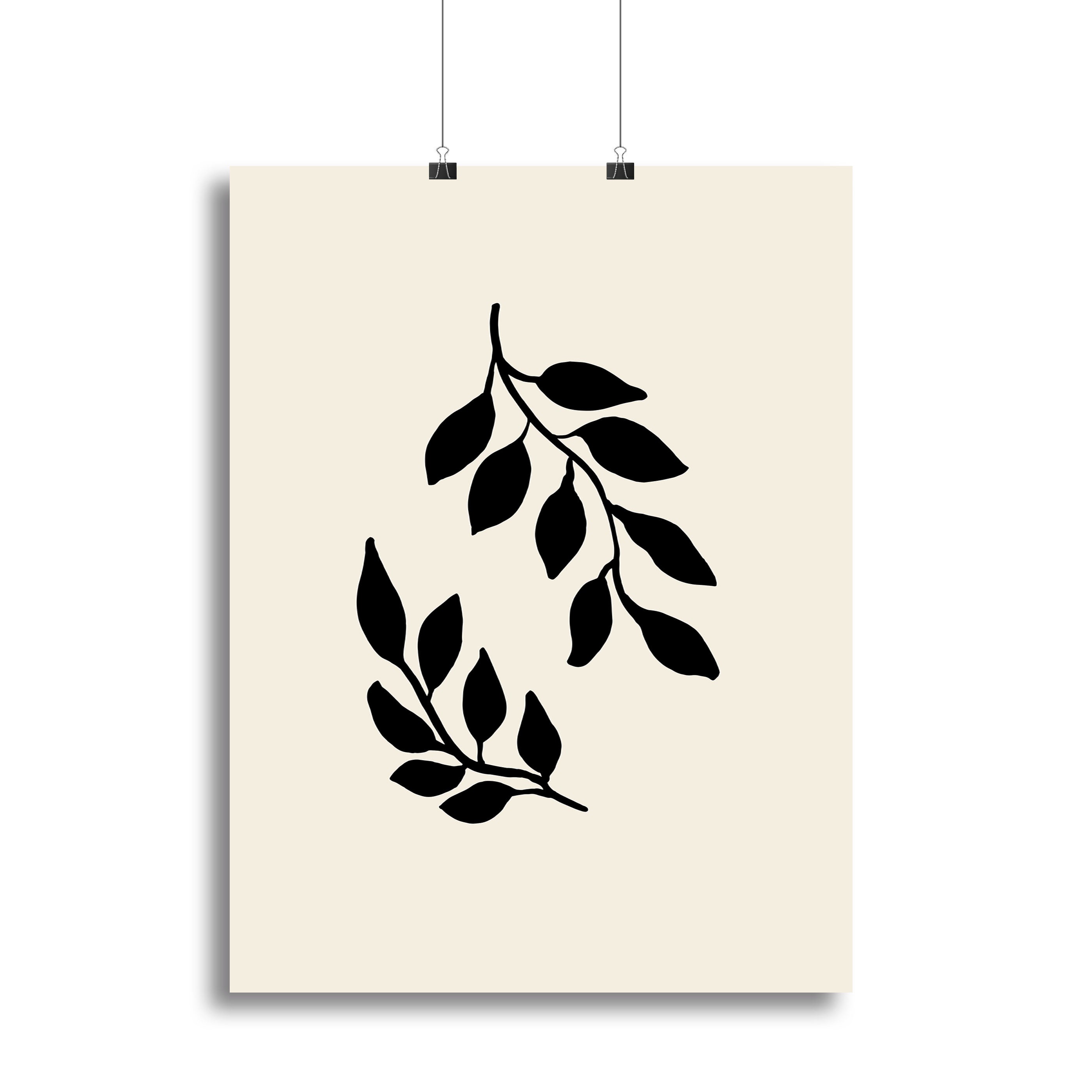 Black Twigs Canvas Print showcasing elegant twigs design on high-quality canvas.