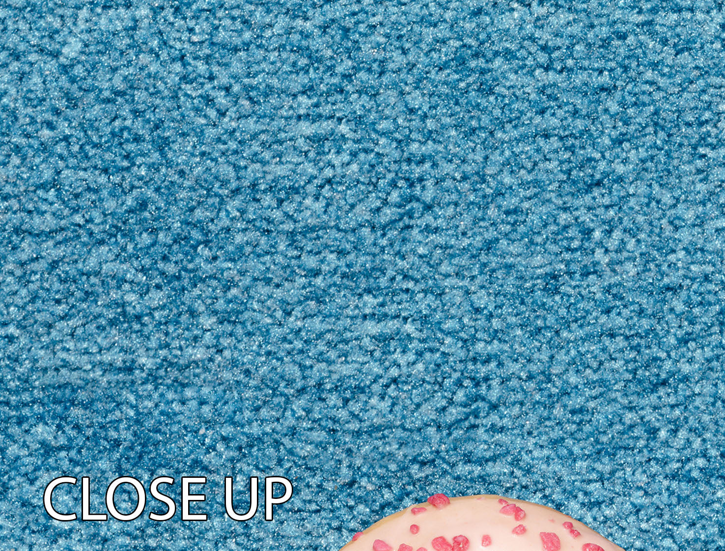 Blue Doughnut 3 Split Panel Canvas Print showcasing vibrant colors and abstract design, perfect for modern decor.