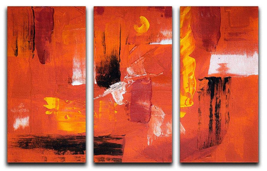 A stunning 3-panel canvas print featuring an abstract design in blue, green, and yellow, perfect for modern decor.